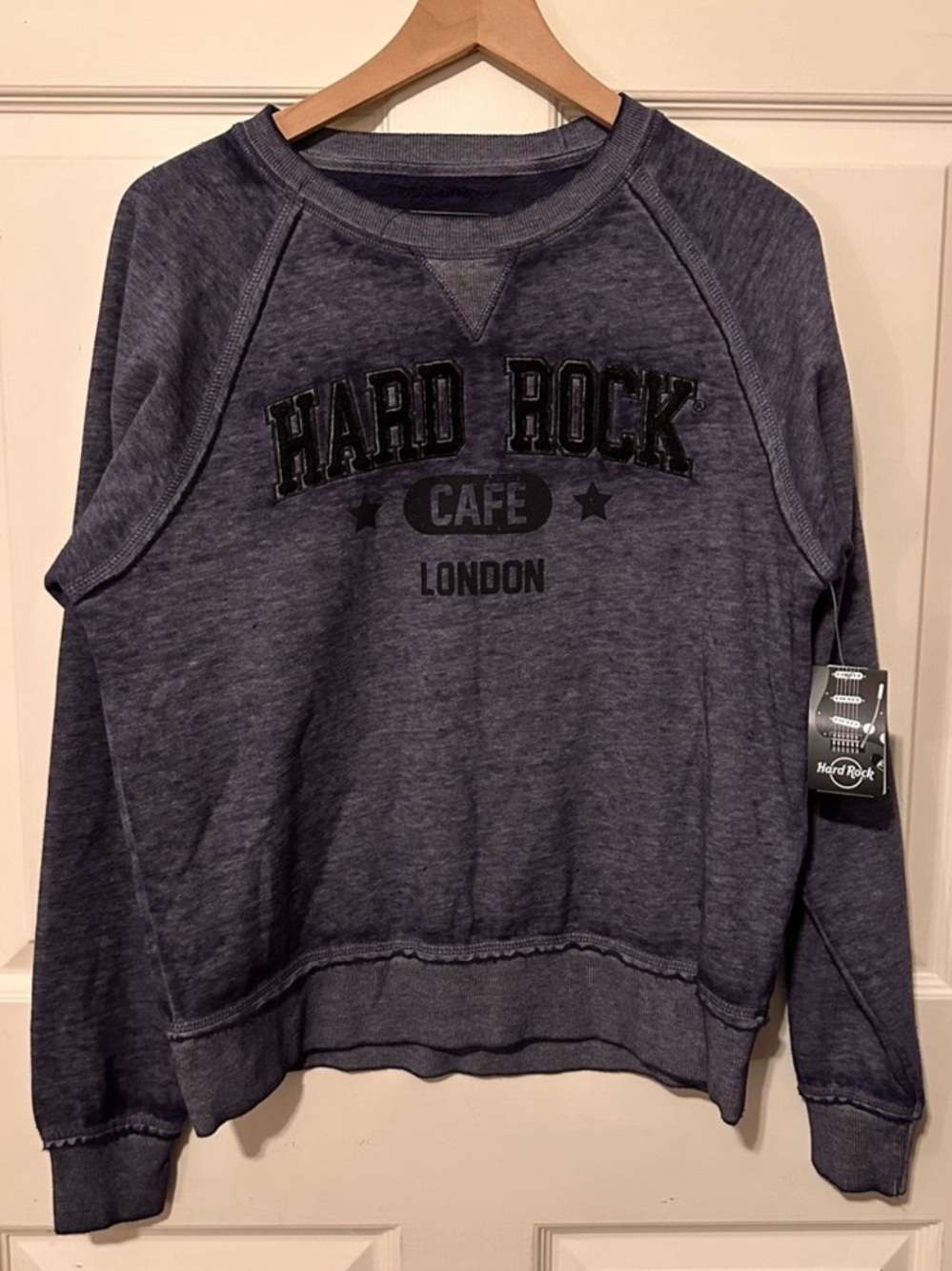 Hard Rock Cafe | Sweatshirt | Chenille Embroidered Crew Fleece Charcoal